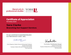 York University Certificate